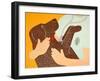 Going To The Vet Choc-Stephen Huneck-Framed Giclee Print