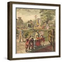 Going to the Zoo-English School-Framed Giclee Print