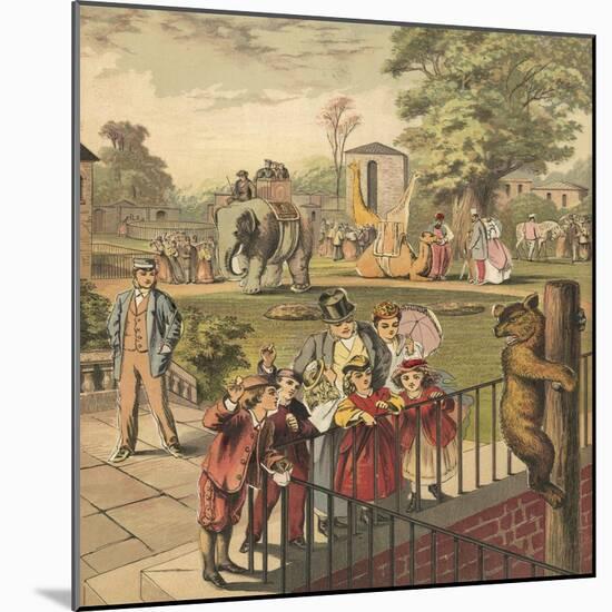 Going to the Zoo-English School-Mounted Giclee Print