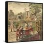 Going to the Zoo-English School-Framed Stretched Canvas