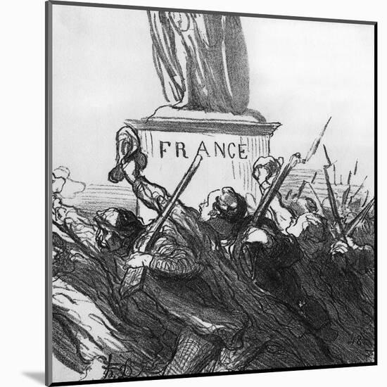 Going to War-Honore Daumier-Mounted Art Print