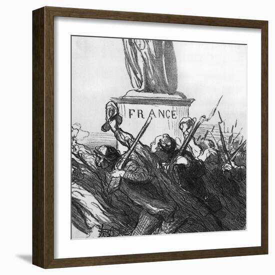 Going to War-Honore Daumier-Framed Art Print