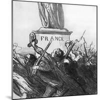 Going to War-Honore Daumier-Mounted Art Print