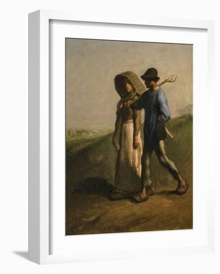 Going to Work, 1851-53-Jean-François Millet-Framed Giclee Print