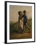 Going to Work, 1851-53-Jean-François Millet-Framed Giclee Print