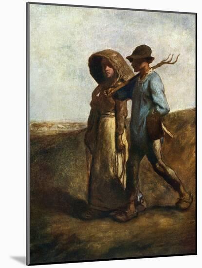 Going to Work, C1850-1851-Jean Francois Millet-Mounted Giclee Print