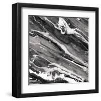 Going with the Flow III BW-Albena Hristova-Framed Art Print