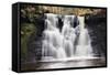 Goitstock Waterfall, Cullingworth, Yorkshire, England, United Kingdom, Europe-Mark Sunderland-Framed Stretched Canvas