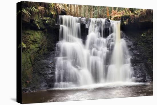 Goitstock Waterfall, Cullingworth, Yorkshire, England, United Kingdom, Europe-Mark Sunderland-Stretched Canvas