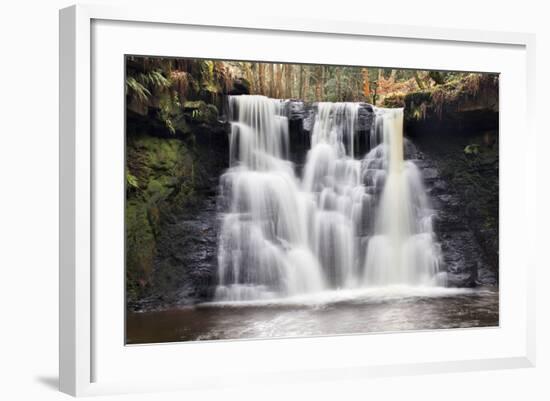 Goitstock Waterfall, Cullingworth, Yorkshire, England, United Kingdom, Europe-Mark Sunderland-Framed Photographic Print