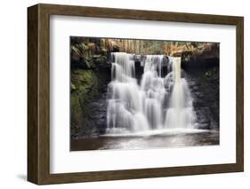 Goitstock Waterfall, Cullingworth, Yorkshire, England, United Kingdom, Europe-Mark Sunderland-Framed Photographic Print