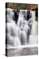 Goitstock Waterfall in Goitstock Wood, Cullingworth, Yorkshire, England, United Kingdom, Europe-Mark Sunderland-Stretched Canvas