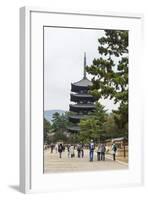 Gojyu-No-To (Five Storied Pagoda), UNESCO World Heritage Site, Nara, Kansai, Japan, Asia-Michael Runkel-Framed Photographic Print