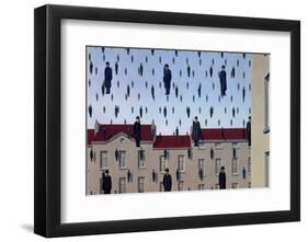 Golconde-Rene Magritte-Framed Art Print