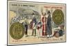 Gold 40 Franc Piece of Charles X, 1829-null-Mounted Giclee Print