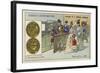 Gold 5 Franc Piece, 1876-null-Framed Giclee Print