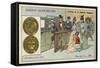 Gold 5 Franc Piece, 1876-null-Framed Stretched Canvas