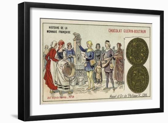 Gold Agnel of Philip V, 1316-null-Framed Giclee Print