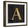 Gold Alphabet A-N. Harbick-Framed Art Print