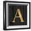 Gold Alphabet A-N. Harbick-Framed Art Print