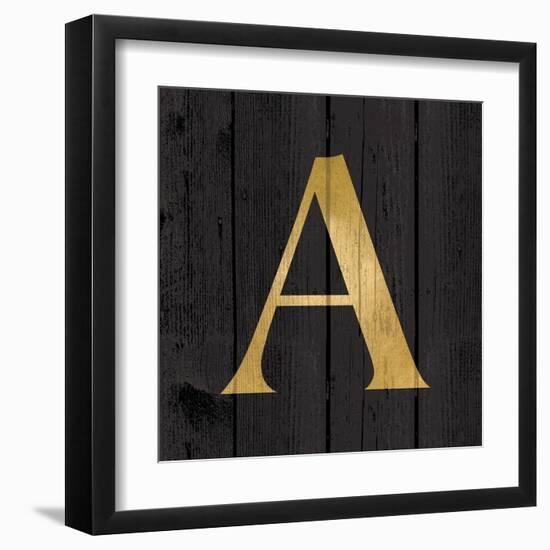 Gold Alphabet A-N. Harbick-Framed Art Print