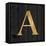 Gold Alphabet A-N. Harbick-Framed Stretched Canvas