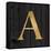 Gold Alphabet A-N. Harbick-Framed Stretched Canvas