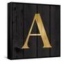 Gold Alphabet A-N. Harbick-Framed Stretched Canvas