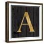 Gold Alphabet A-N. Harbick-Framed Art Print