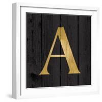 Gold Alphabet A-N. Harbick-Framed Art Print