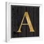 Gold Alphabet A-N. Harbick-Framed Art Print