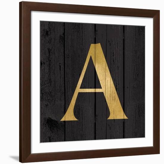 Gold Alphabet A-N. Harbick-Framed Art Print