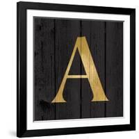 Gold Alphabet A-N. Harbick-Framed Art Print