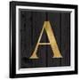 Gold Alphabet A-N. Harbick-Framed Art Print