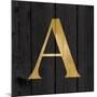 Gold Alphabet A-N. Harbick-Mounted Art Print