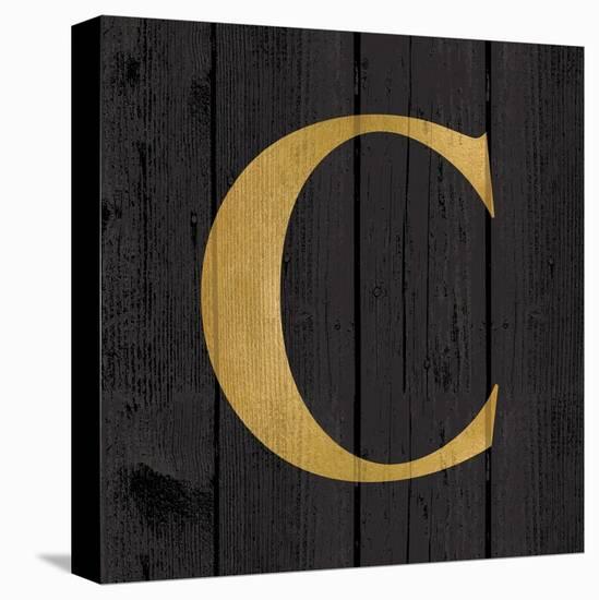 Gold Alphabet C-N. Harbick-Stretched Canvas