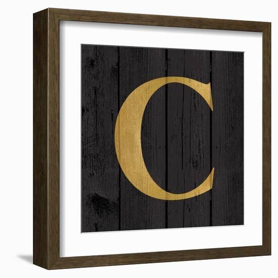 Gold Alphabet C-N. Harbick-Framed Art Print