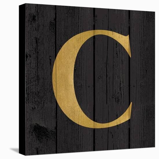 Gold Alphabet C-N. Harbick-Stretched Canvas