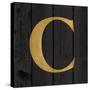 Gold Alphabet C-N. Harbick-Stretched Canvas