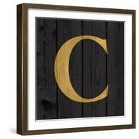 Gold Alphabet C-N. Harbick-Framed Art Print