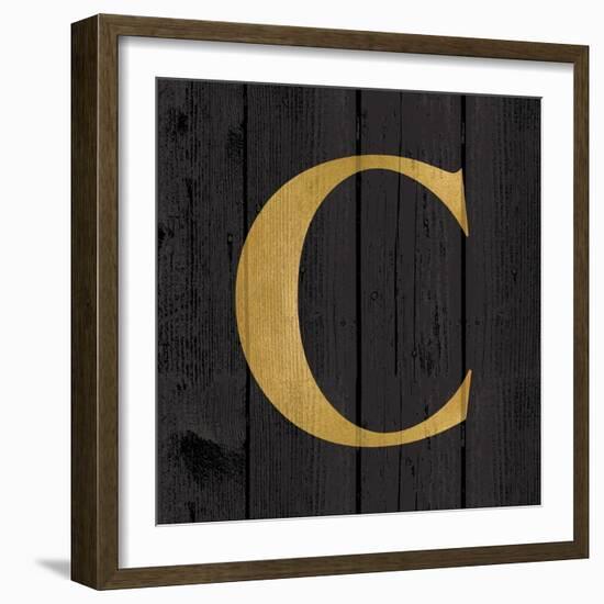 Gold Alphabet C-N. Harbick-Framed Art Print