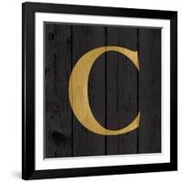 Gold Alphabet C-N. Harbick-Framed Art Print