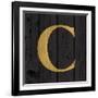 Gold Alphabet C-N. Harbick-Framed Art Print