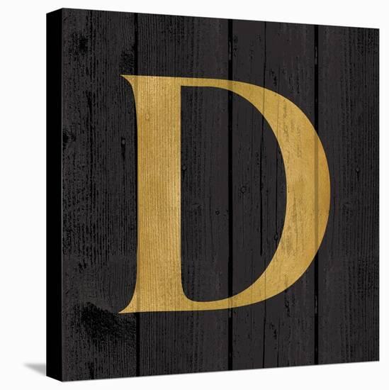 Gold Alphabet D-N. Harbick-Stretched Canvas