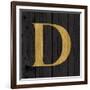 Gold Alphabet D-N. Harbick-Framed Art Print