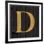 Gold Alphabet D-N. Harbick-Framed Art Print