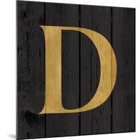 Gold Alphabet D-N. Harbick-Mounted Art Print