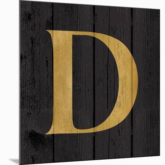 Gold Alphabet D-N. Harbick-Mounted Art Print