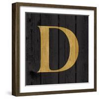 Gold Alphabet D-N. Harbick-Framed Art Print