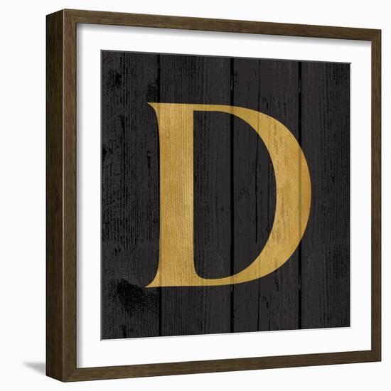 Gold Alphabet D-N. Harbick-Framed Art Print